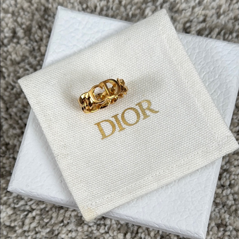 Dior CD icon chain link ring